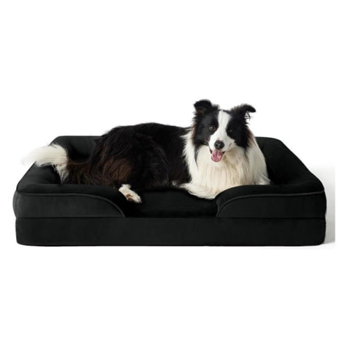 CosyNest Supportive Canine Bed With Removable Velvet Cover For Cosy Sleep | Temsk