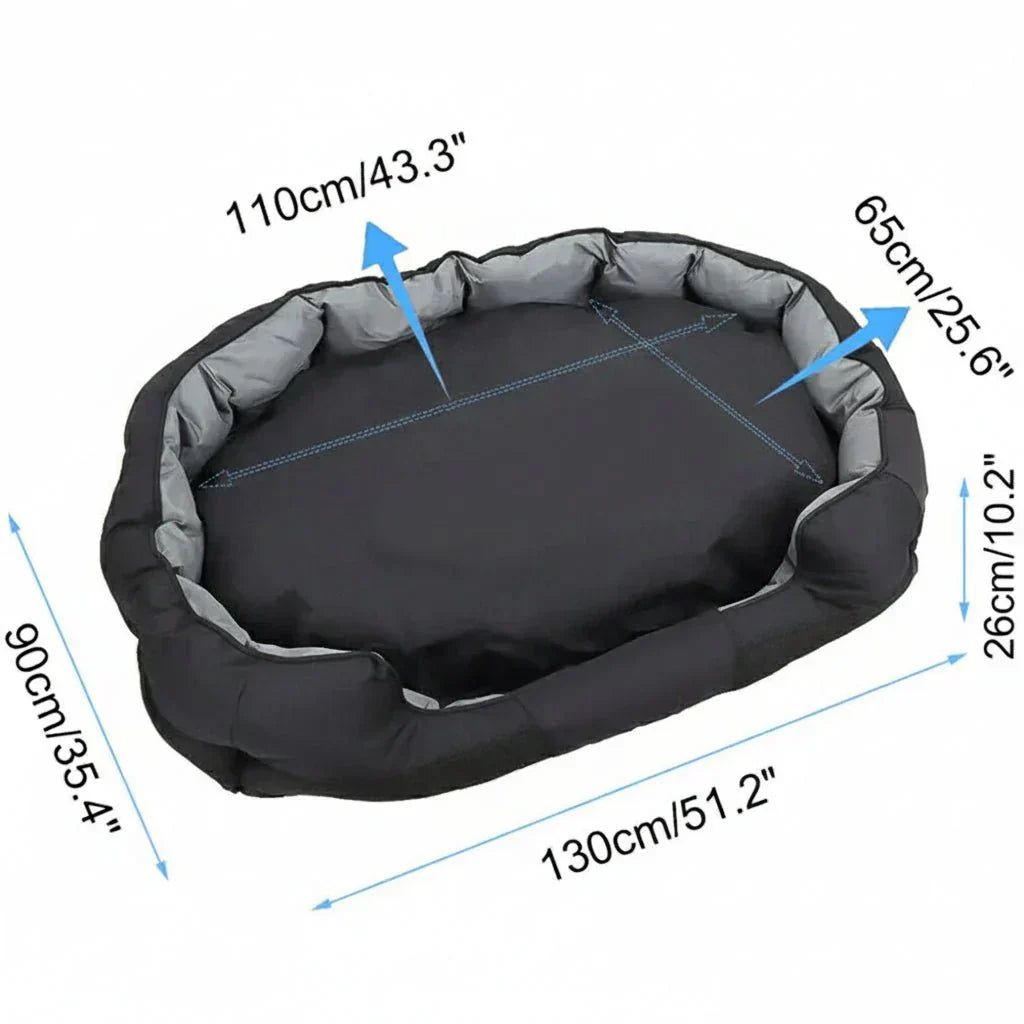 PawNest Orthopedic Foam Dog Bed in Cozy Washable Basket Design | Temsk