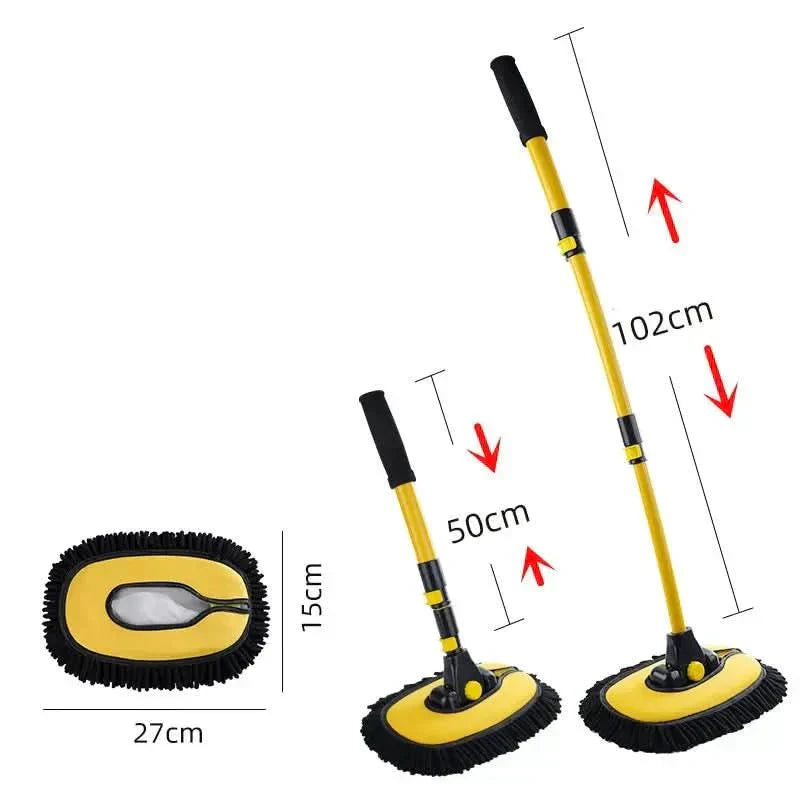 SwiftSweep Pro Telescoping Car Wash Mop With Flexible Head | Temsk