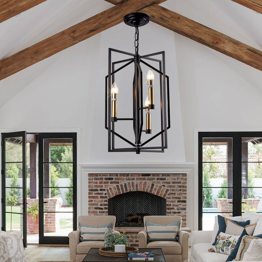 NovaCage Ceiling Lamp Vintage Industrial LED Fixture | Temsk
