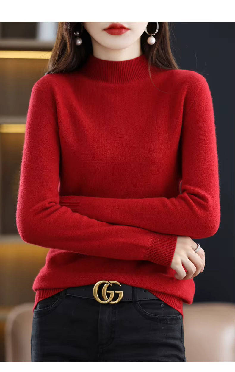 Aurelia Women's 100 Percent Wool Cashmere Pullover For Fall And Winter | Temsk