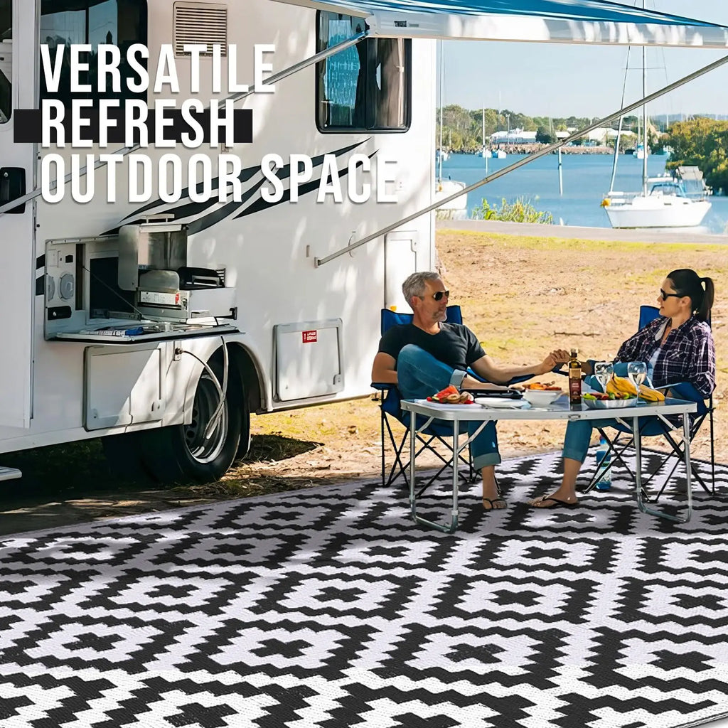 Harbour Haven wendbarer wasserdichter Outdoor-Teppich für Terrassen | Temsk