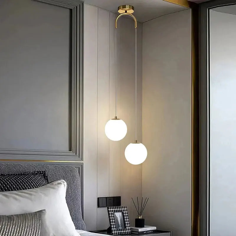 Luna Glas-Kugel-Pendelleuchte im nordisch-modernen Design | Temsk