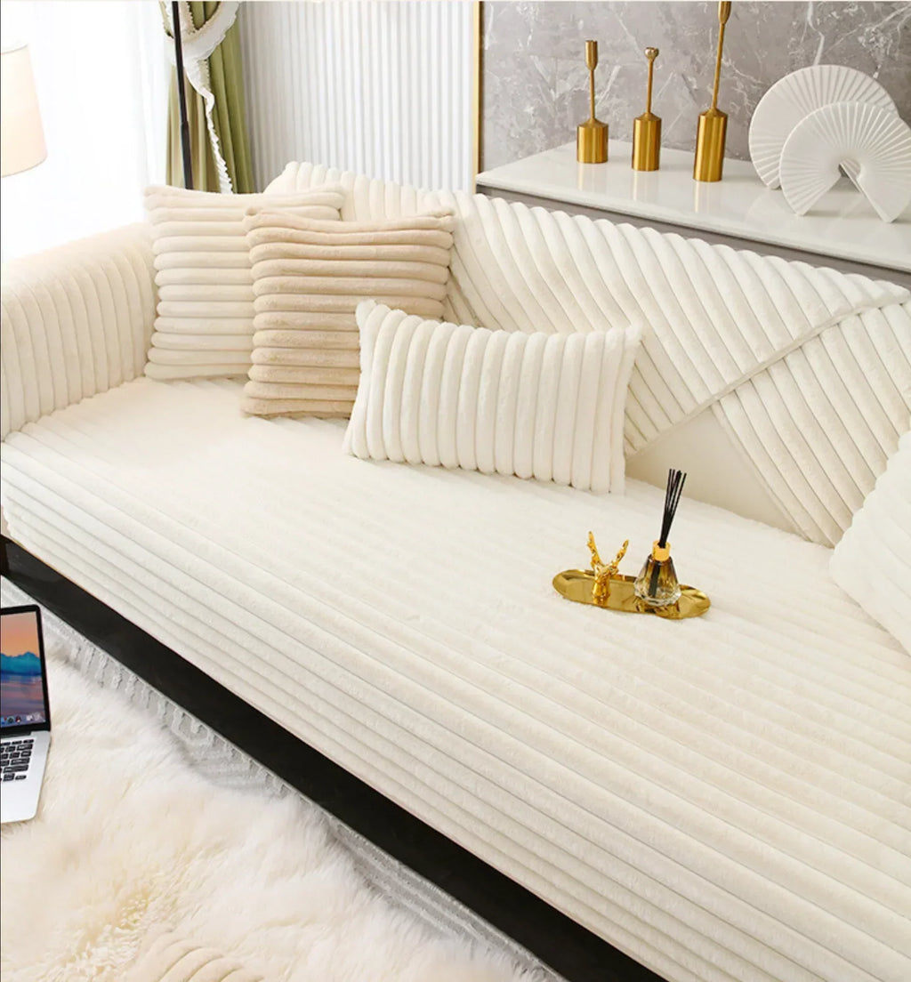 HavenFur Luxurious Winter Sofa Cover Made From Faux Rabbit Fur | Temsk