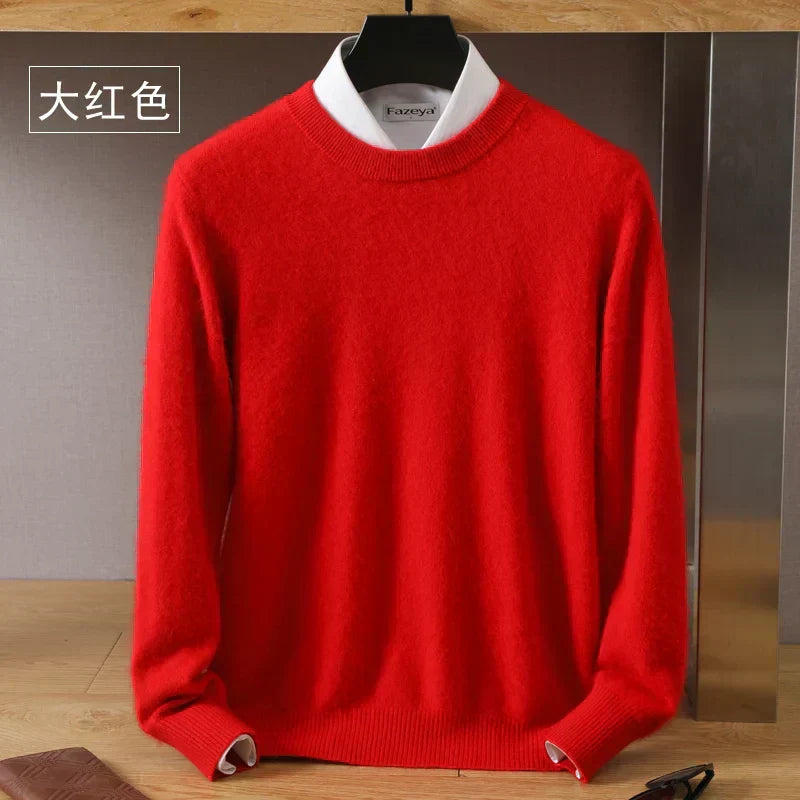 Aurelia One Hundred Percent Pure Cashmere Japanese Knit O Neck Pullover Sweater | Temsk