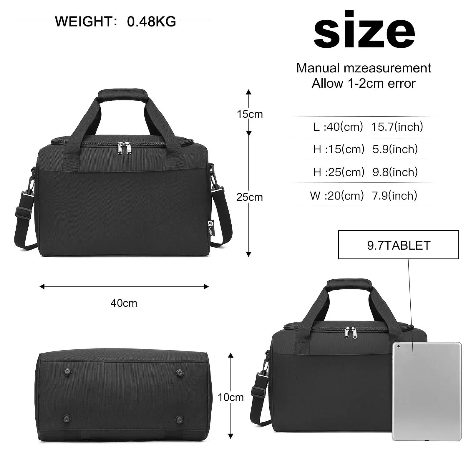AeroCarry Hand Luggage Bag Compatible With Ryanair And Perfect For Air Travel | Temsk
