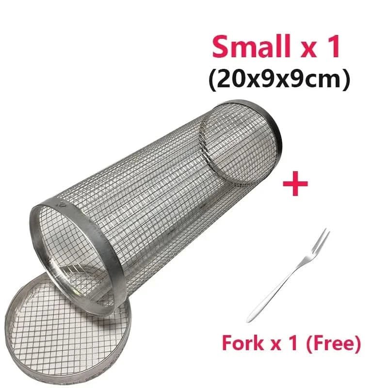 AeroGrill Rotating Barbecue Basket in Stainless Steel for Even Cooking | Temsk