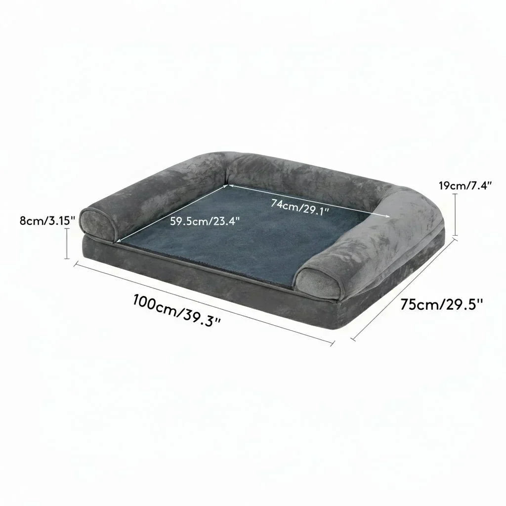 CuddleCloud Orthopedic Foam Couch Bed For Dogs And Pets | Temsk