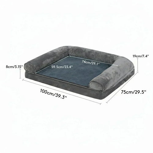 CuddleCloud Temsk Orthopedic Foam Couch Bed For Dogs And Pets