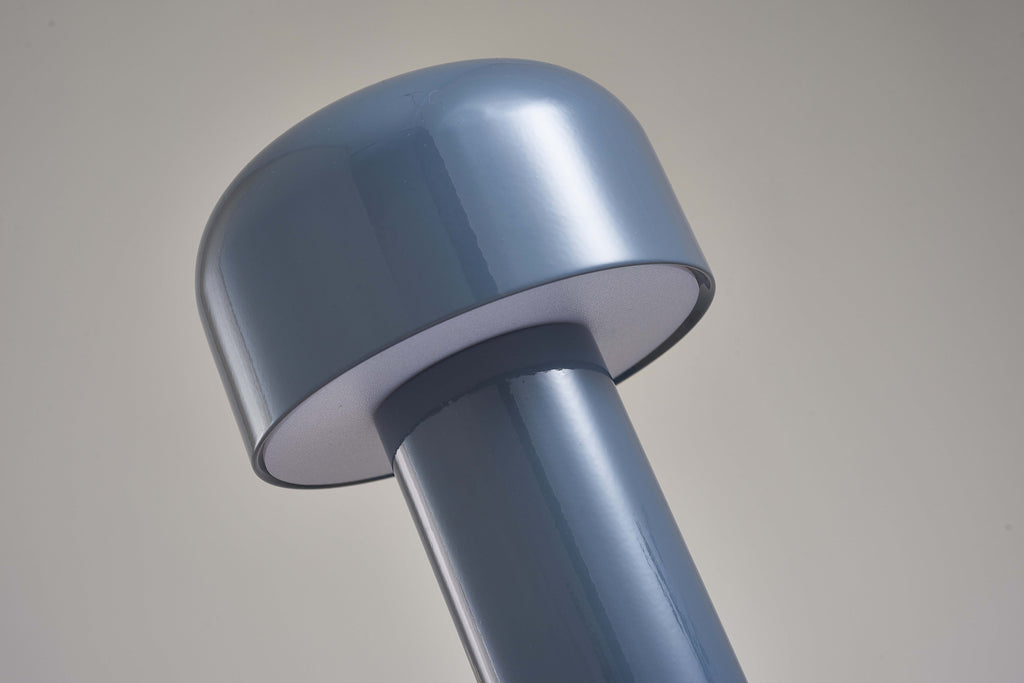 Aurora Nova Cordless Italian Mushroom Table Lamp In Chrome | Temsk