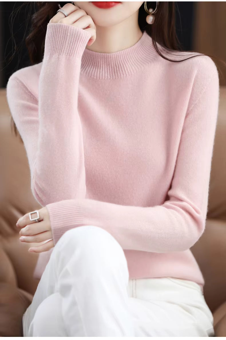 Aurelia Women's 100 Percent Wool Cashmere Pullover For Fall And Winter | Temsk