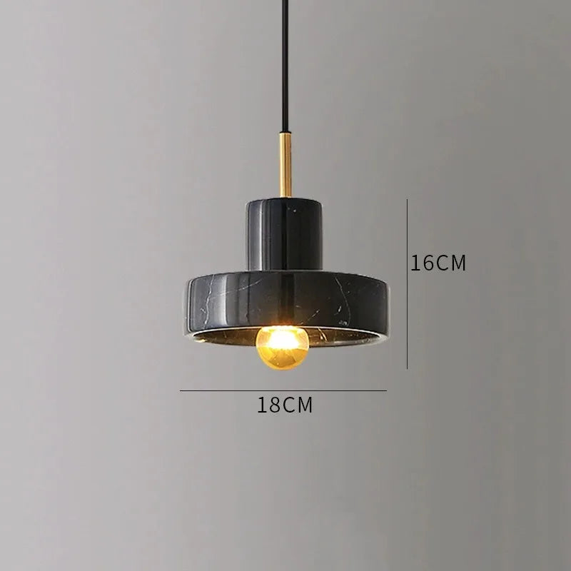 Marmor Pendelleuchte mit Naturstein Postmodernem Design | Temsk