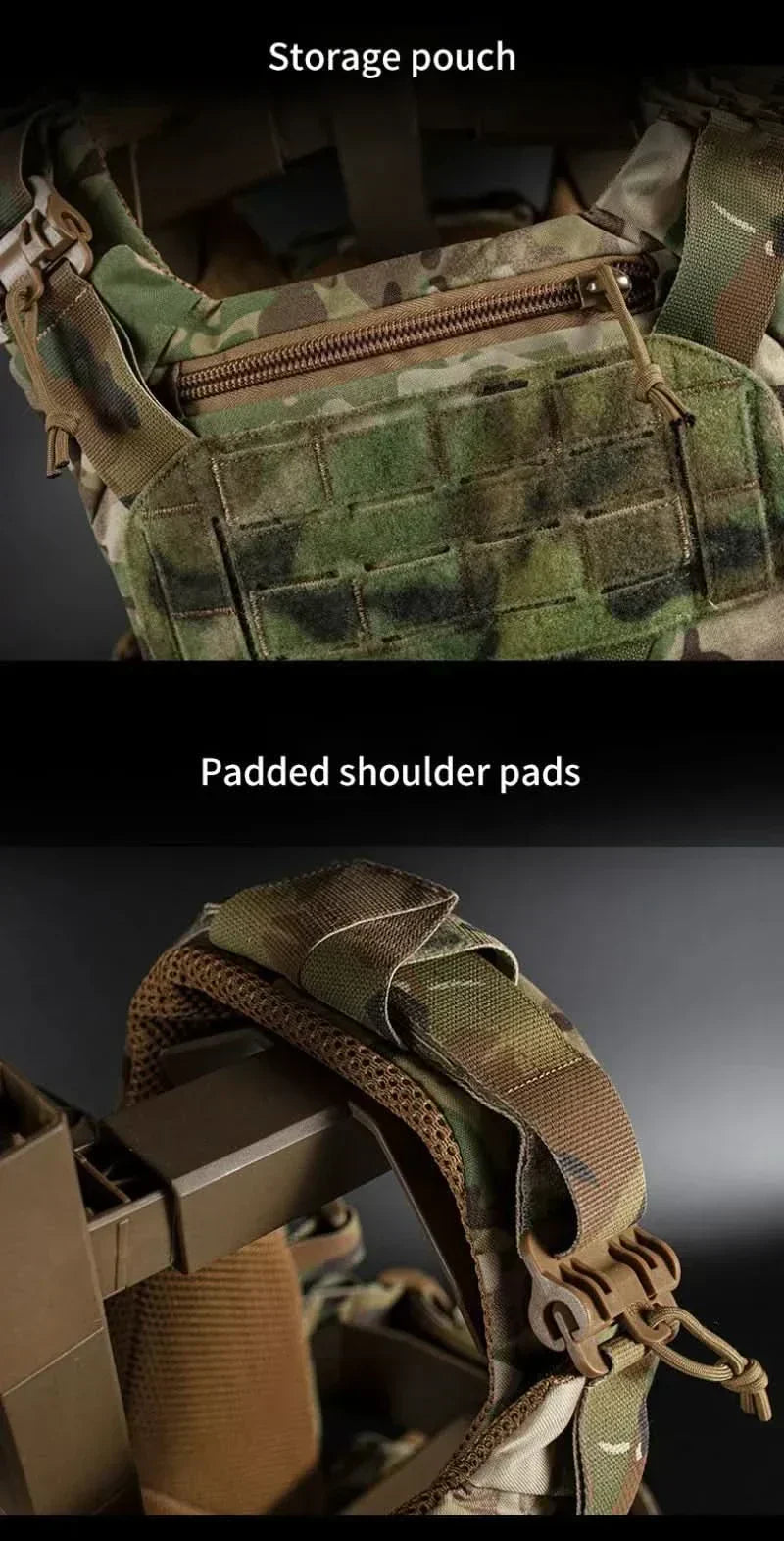 Vanguard Armor Carrier Modular Vest With Laser Cut MOLLE And Quick Release | Temsk