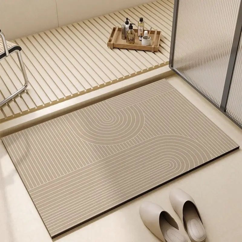 AquaNest Non-Slip Bath Mat for Fast Water Absorption | Temsk