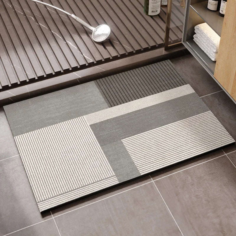AquaNest Non-Slip Bath Mat for Fast Water Absorption | Temsk
