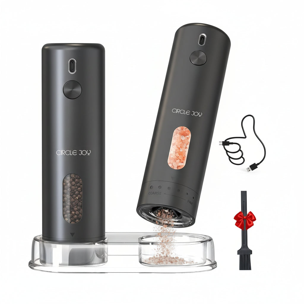 ProMax USB wiederaufladbares Salz- und Pfeffermühlen-Set | Temsk