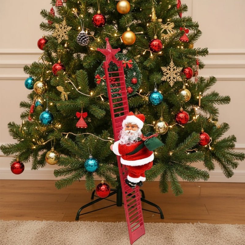 JoyPulse Santa Claus hudební dekorace na lezení pro slavnostní náladu | Temsk