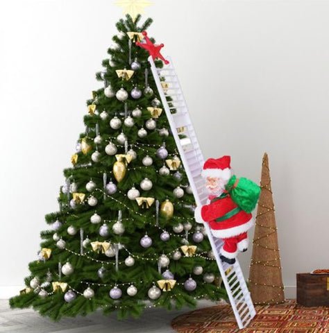 JoyPulse Santa Claus hudební dekorace na lezení pro slavnostní náladu | Temsk