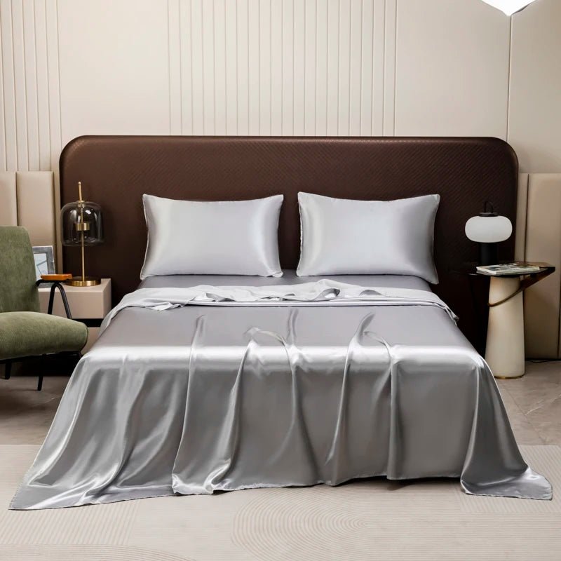 LunaCool Silky Cooling Satin Bedding Set With Breathable Comfort | Temsk