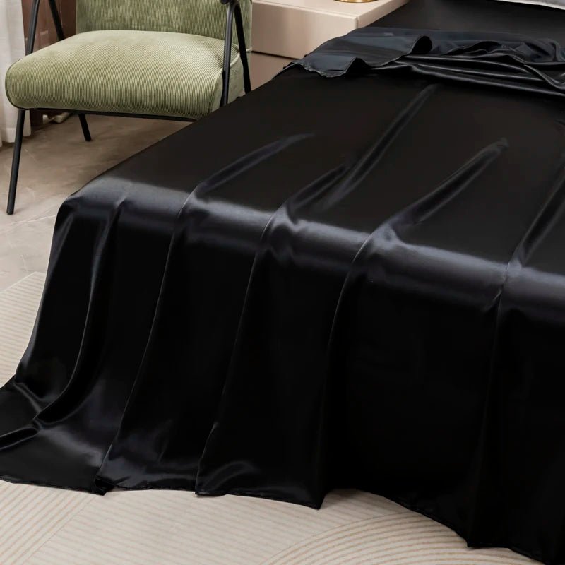 LunaCool Silky Cooling Satin Bedding Set With Breathable Comfort | Temsk