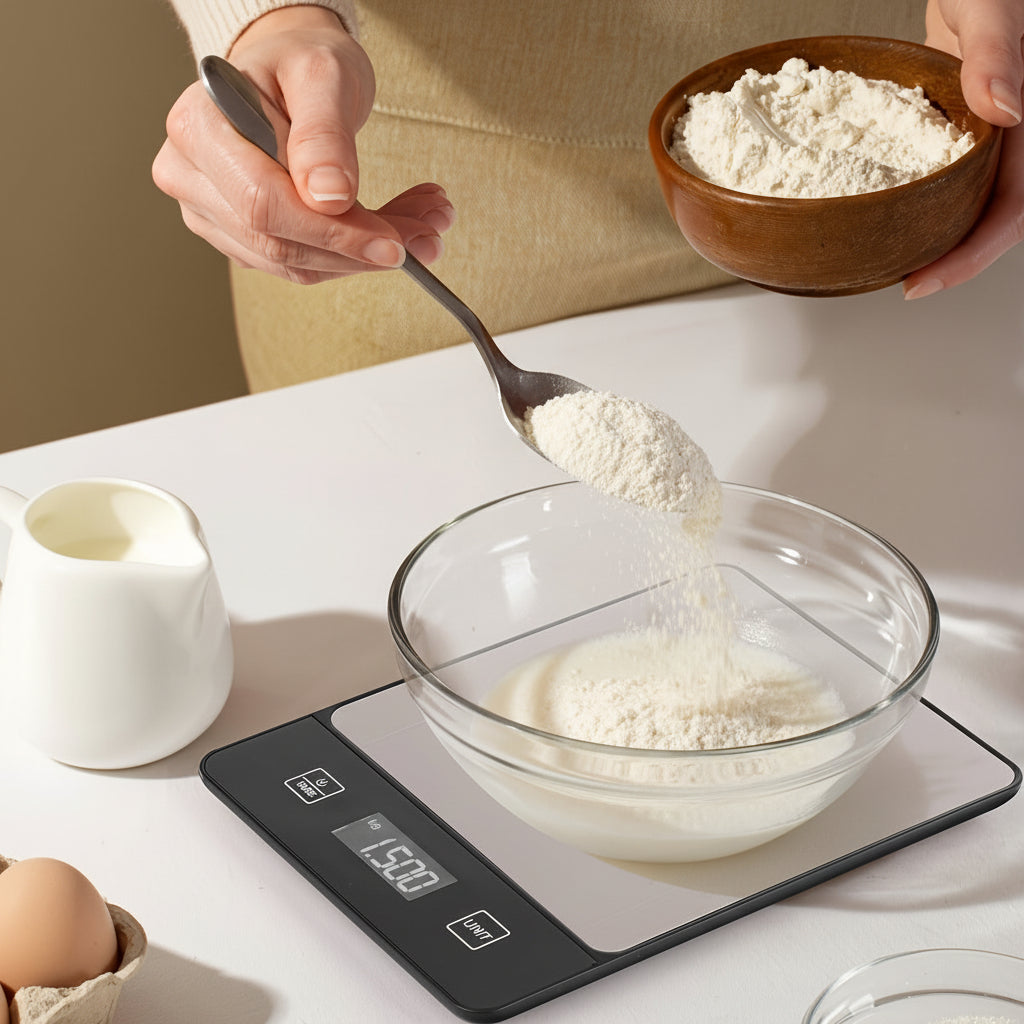 Digital Scale In Stainless Steel, 22 Lb Capacity For Precise Food Weighing | Temsk