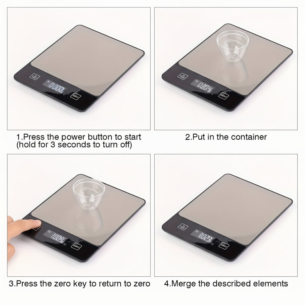 Digital Scale In Stainless Steel, 22 Lb Capacity For Precise Food Weighing | Temsk