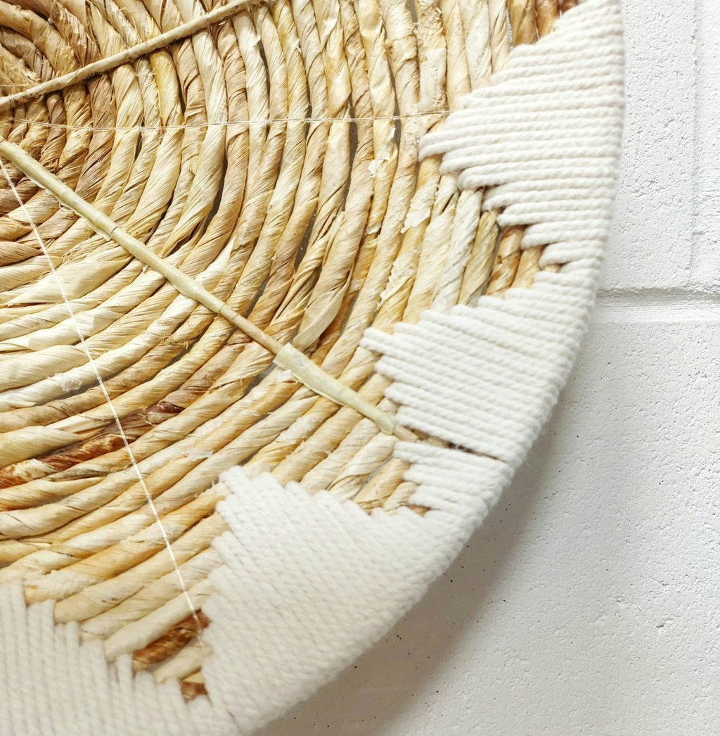 NatureWeave Seagrass Wall Baskets In Tribal Style For Natural Interiors | Temsk