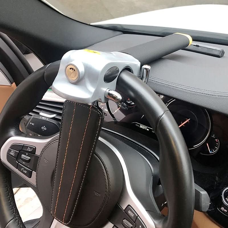 AegisLock Premium Steering Wheel Lock With Triple Locking And Alarm | Temsk