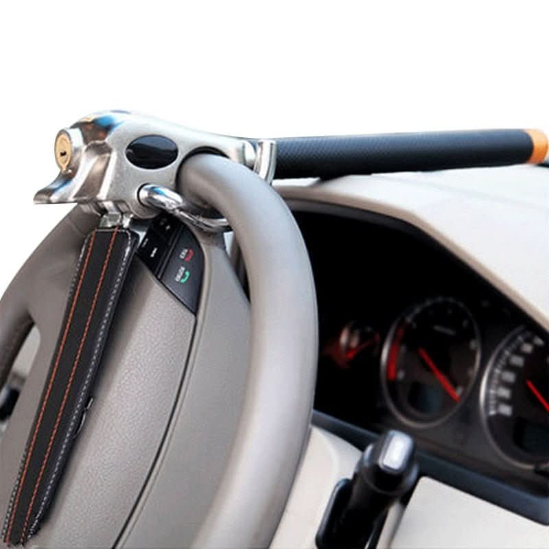 AegisLock Premium Steering Wheel Lock With Triple Locking And Alarm | Temsk