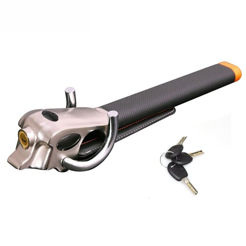 AegisLock Premium Steering Wheel Lock With Triple Locking And Alarm | Temsk