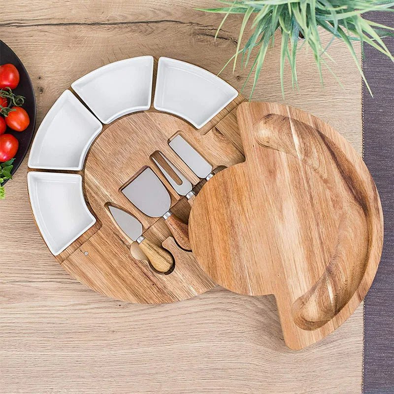 Aurelia Craft Charcuterie Board Set Made Of Acacia Wood For Serving And Entertaining | Temsk