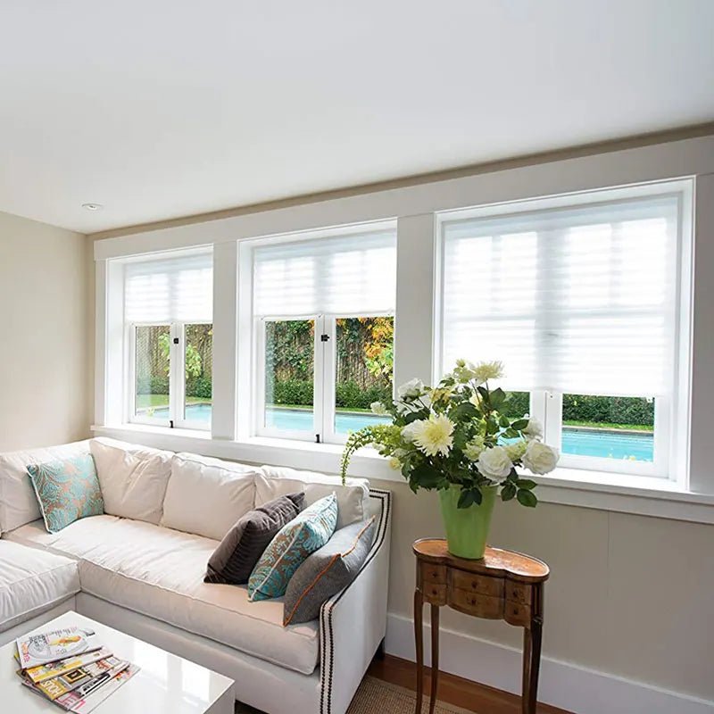 LumenShade Versatile Self-Adhesive Pleated Window Blinds Made Of Nonwoven Fabric | Temsk