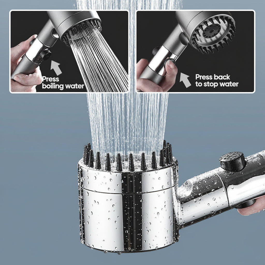Gefilterter Duschkopf mit Hochdruck-Handbrause | Temsk