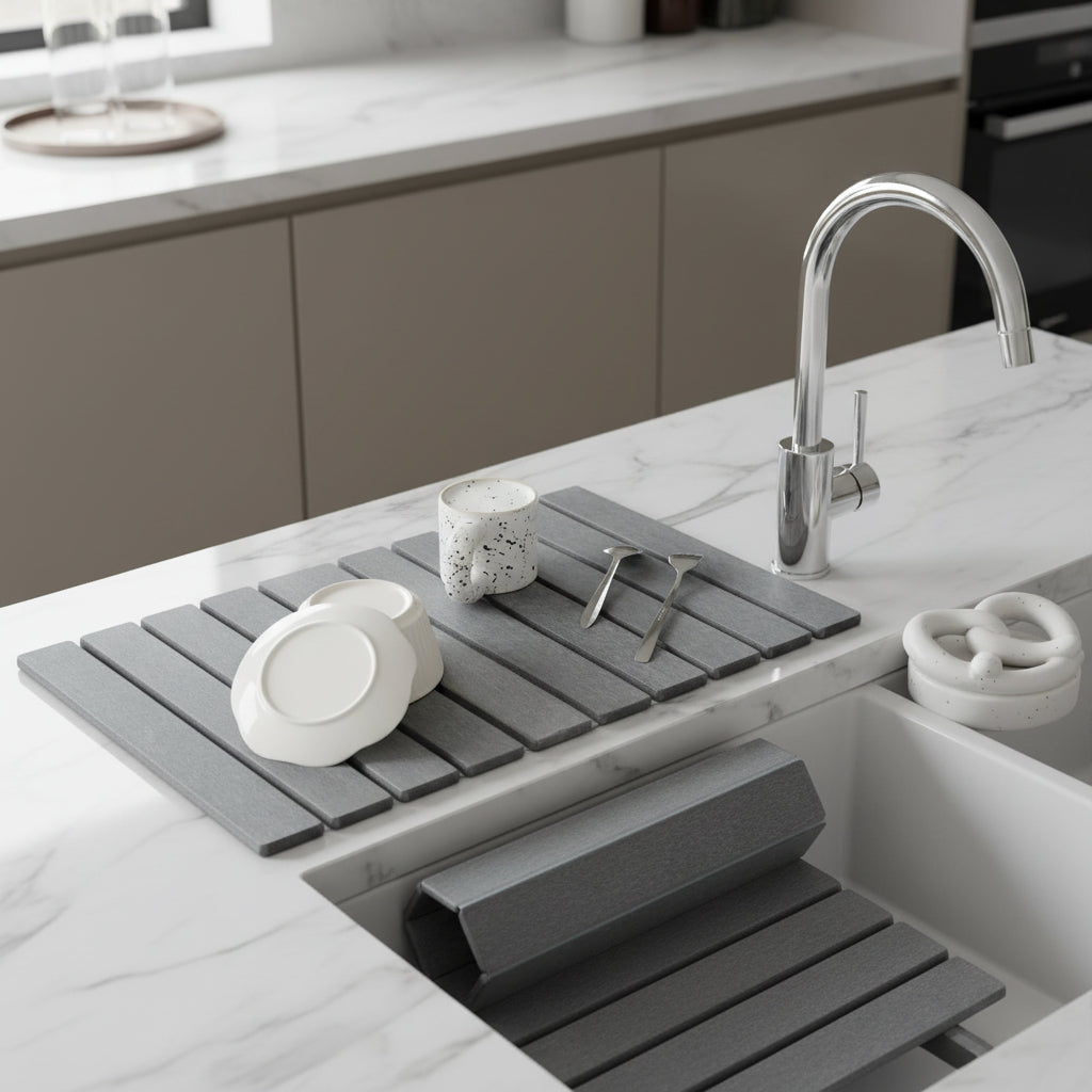 AeroDry Quick-Drying Diatomite Stone Mat for Hygienic, Clean Surfaces | Temsk