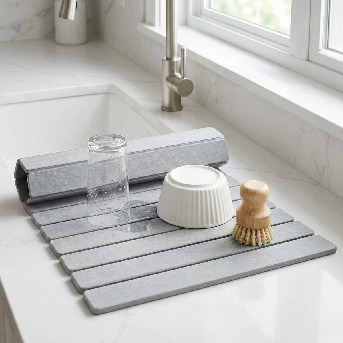 AeroDry Quick-Drying Diatomite Stone Mat for Hygienic, Clean Surfaces | Temsk