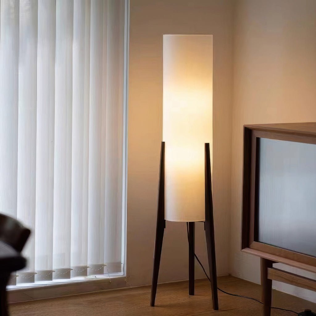 ArborLux Nordic Walnut Wood Floor Lamp With Dimmable LED Lighting | Temsk