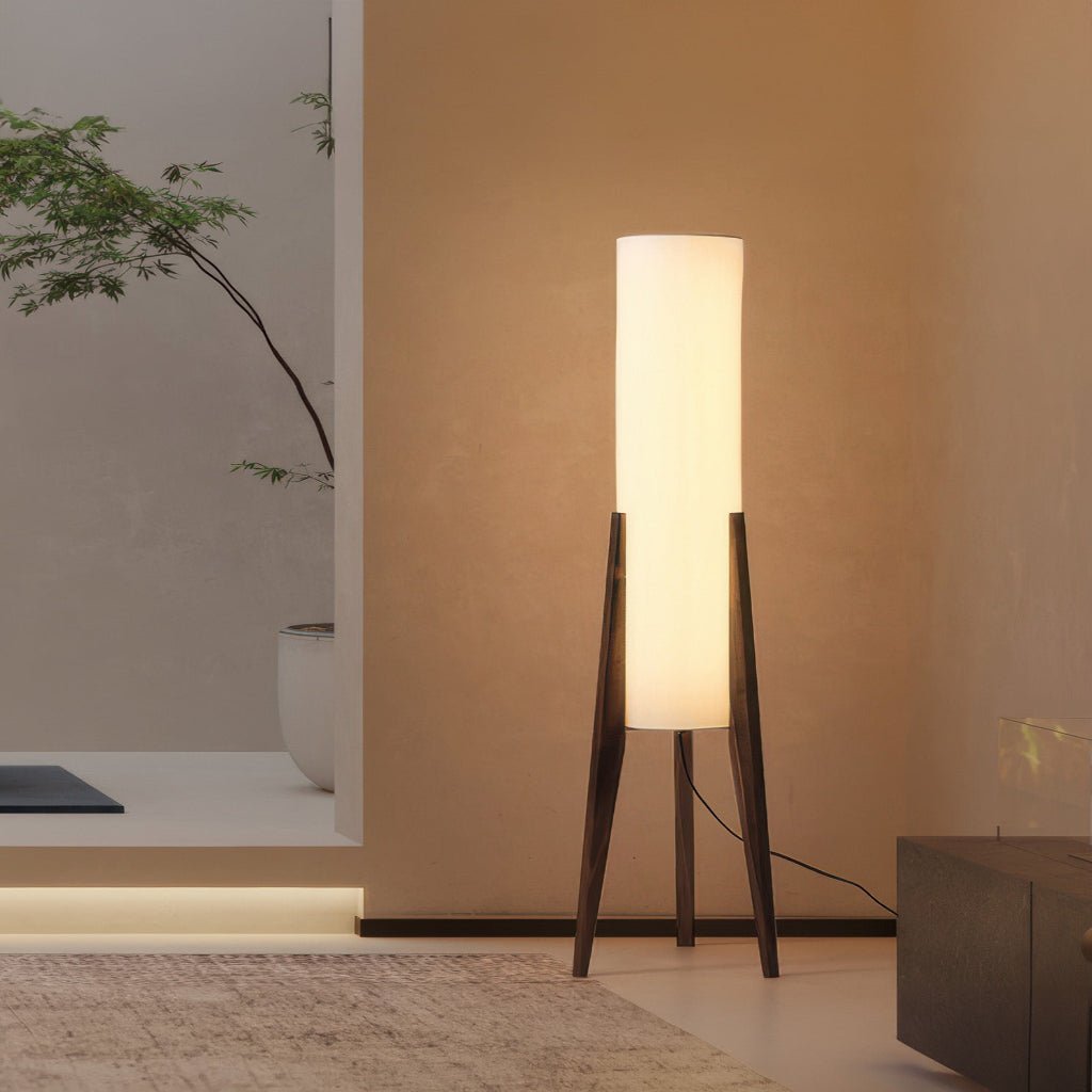 ArborLux Nordic Walnut Wood Floor Lamp With Dimmable LED Lighting | Temsk