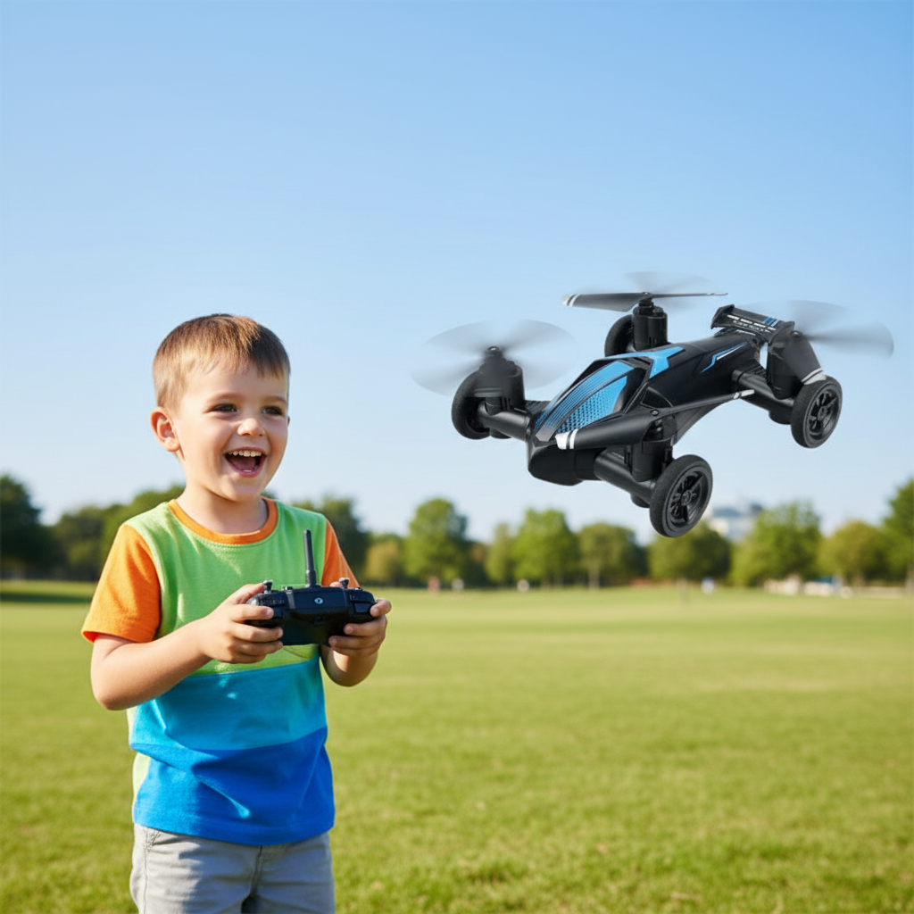 AeroRover 2-In-1 Remote-Controlled Car And Drone For Flying And Driving Fun | Temsk