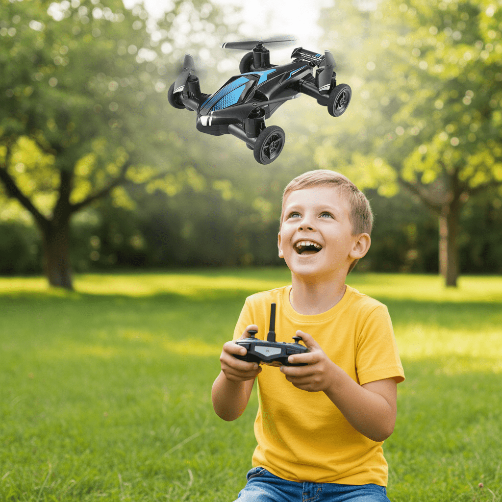 AeroRover 2-In-1 Remote-Controlled Car And Drone For Flying And Driving Fun | Temsk