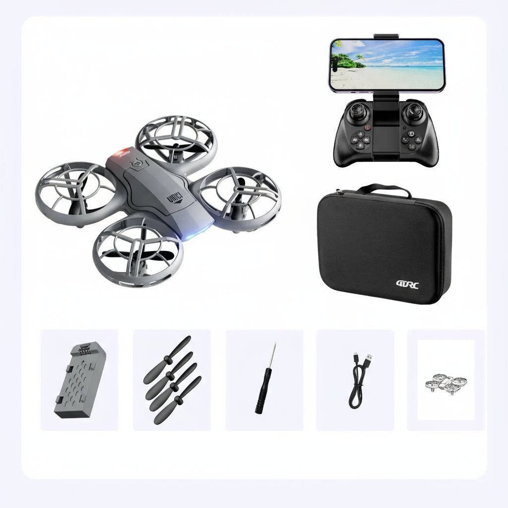 AeroGlide kompakt FPV-drone med 1080P vidvinkelkamera og højdehold | Temsk