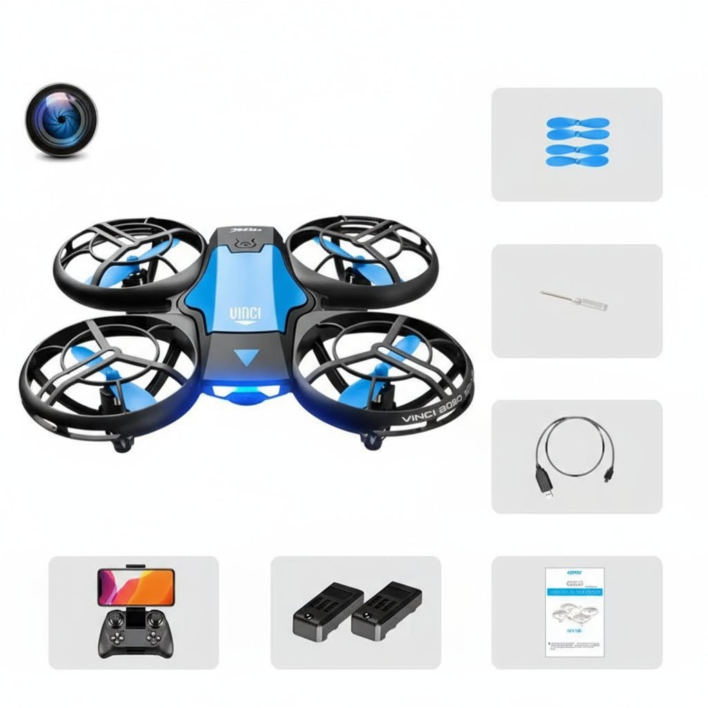 AeroGlide kompakt FPV-drone med 1080P vidvinkelkamera og højdehold | Temsk