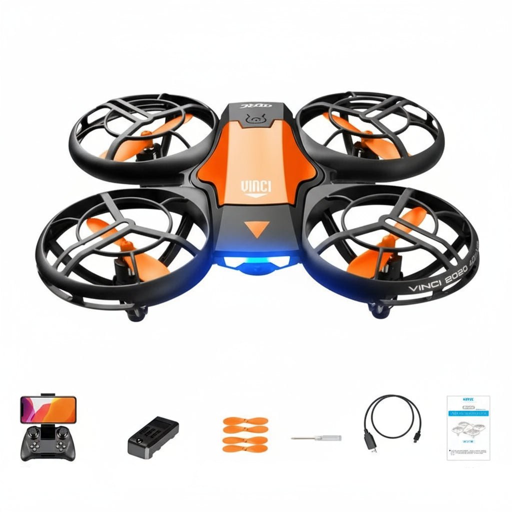 AeroGlide kompakt FPV-drone med 1080P vidvinkelkamera og højdehold | Temsk