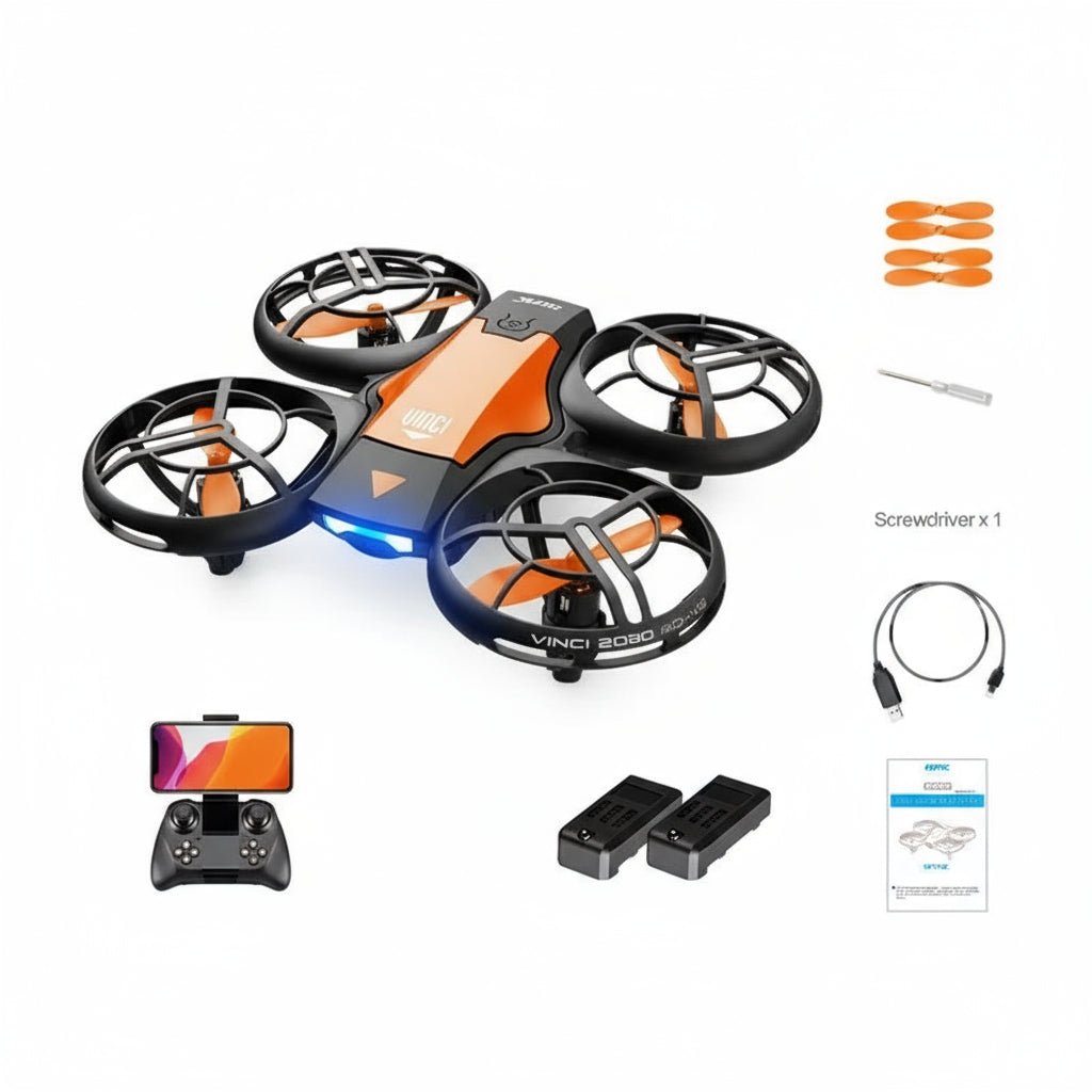AeroGlide kompakt FPV-drone med 1080P vidvinkelkamera og højdehold | Temsk
