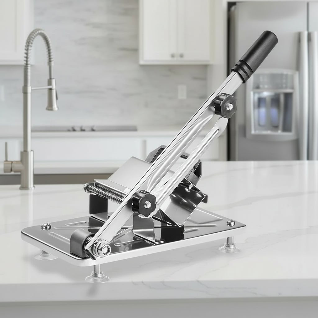 SliceEase Adjustable Food Slicer With Thickness Settings For Stressless Cooking | Temsk