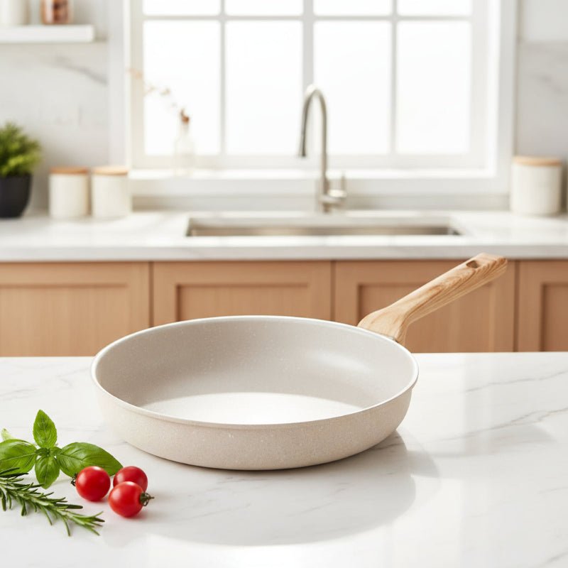 NovaCeram Nonstick Wok and Frying Pan for Induction and Gas Stoves | Temsk