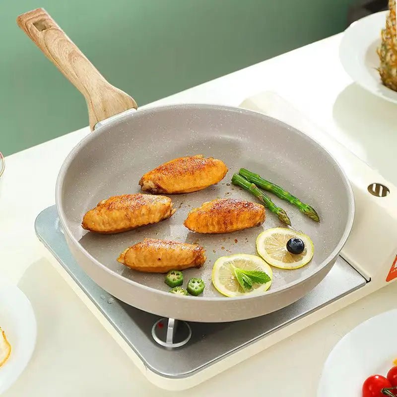 NovaCeram Nonstick Wok and Frying Pan for Induction and Gas Stoves | Temsk