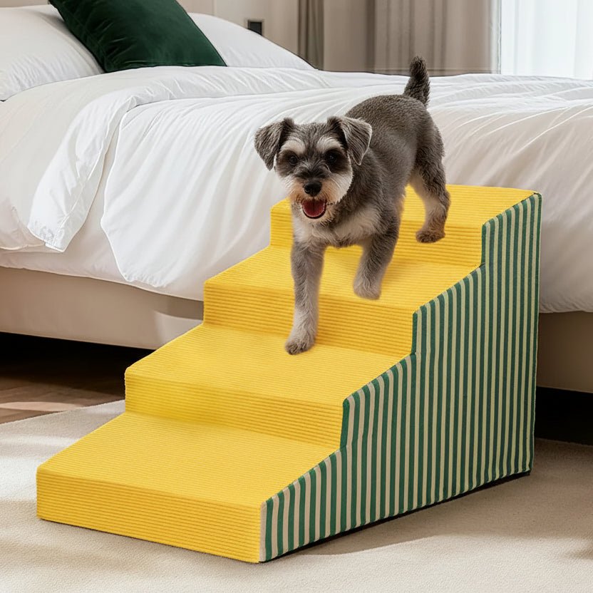 PawEase Core Supportive Foam Dog Stair With Gentle Incline And Secure Grip | Temsk