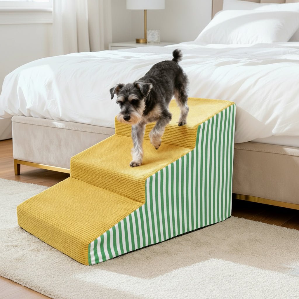 PawEase Core Supportive Foam Dog Stair With Gentle Incline And Secure Grip | Temsk
