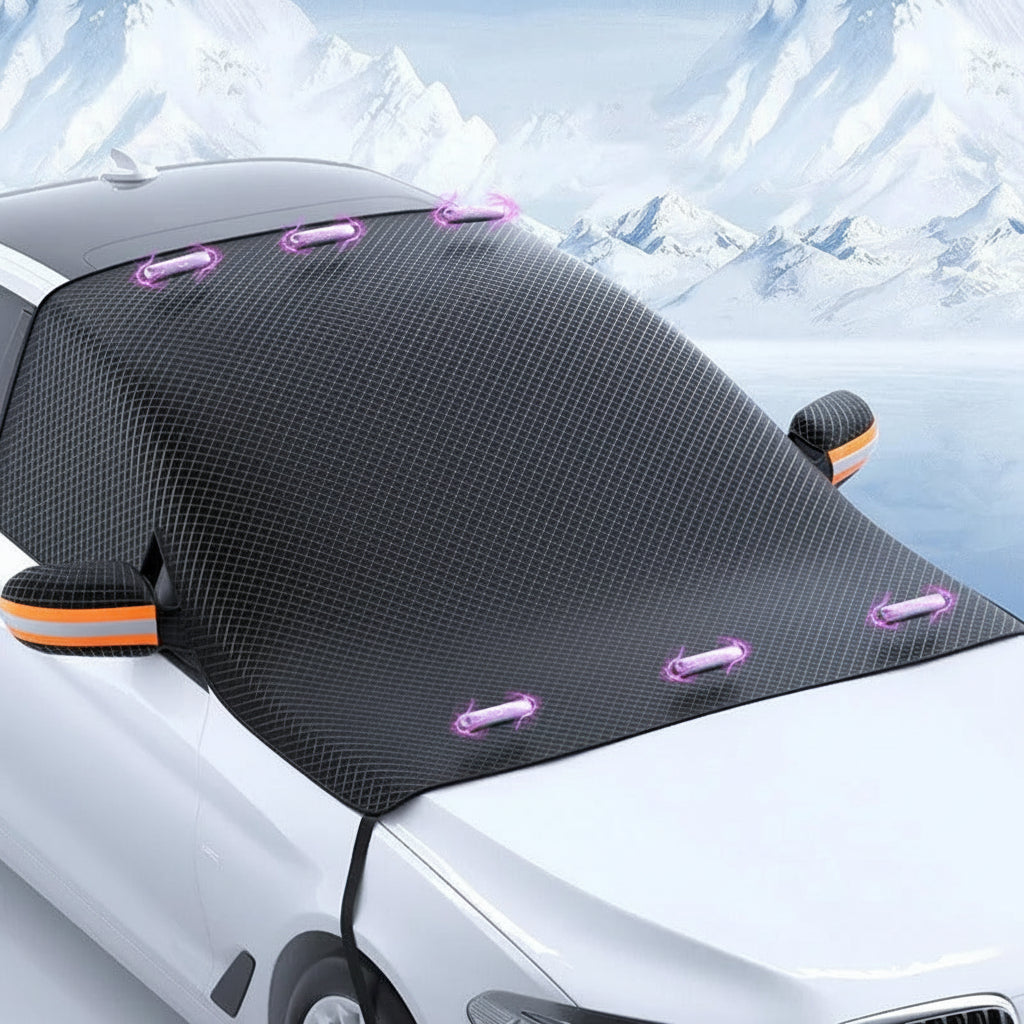 Oxford-Stoff magnetische Schneedecke zum Schutz der Windschutzscheibe vor Eis | Temsk