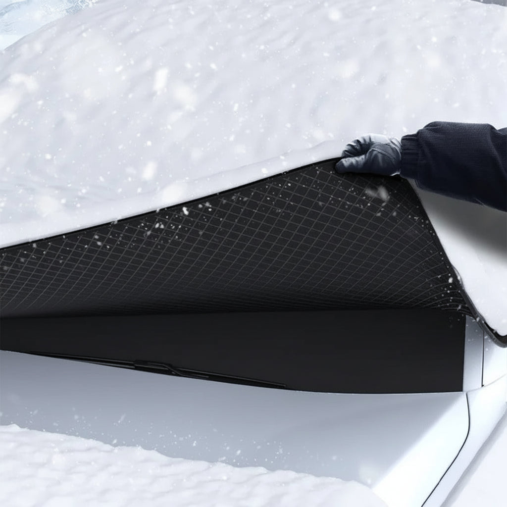 Oxford-Stoff magnetische Schneedecke zum Schutz der Windschutzscheibe vor Eis | Temsk